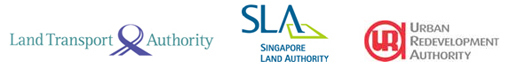 Land Transport Authority & SLA & Urban Redevelopment Authority logo